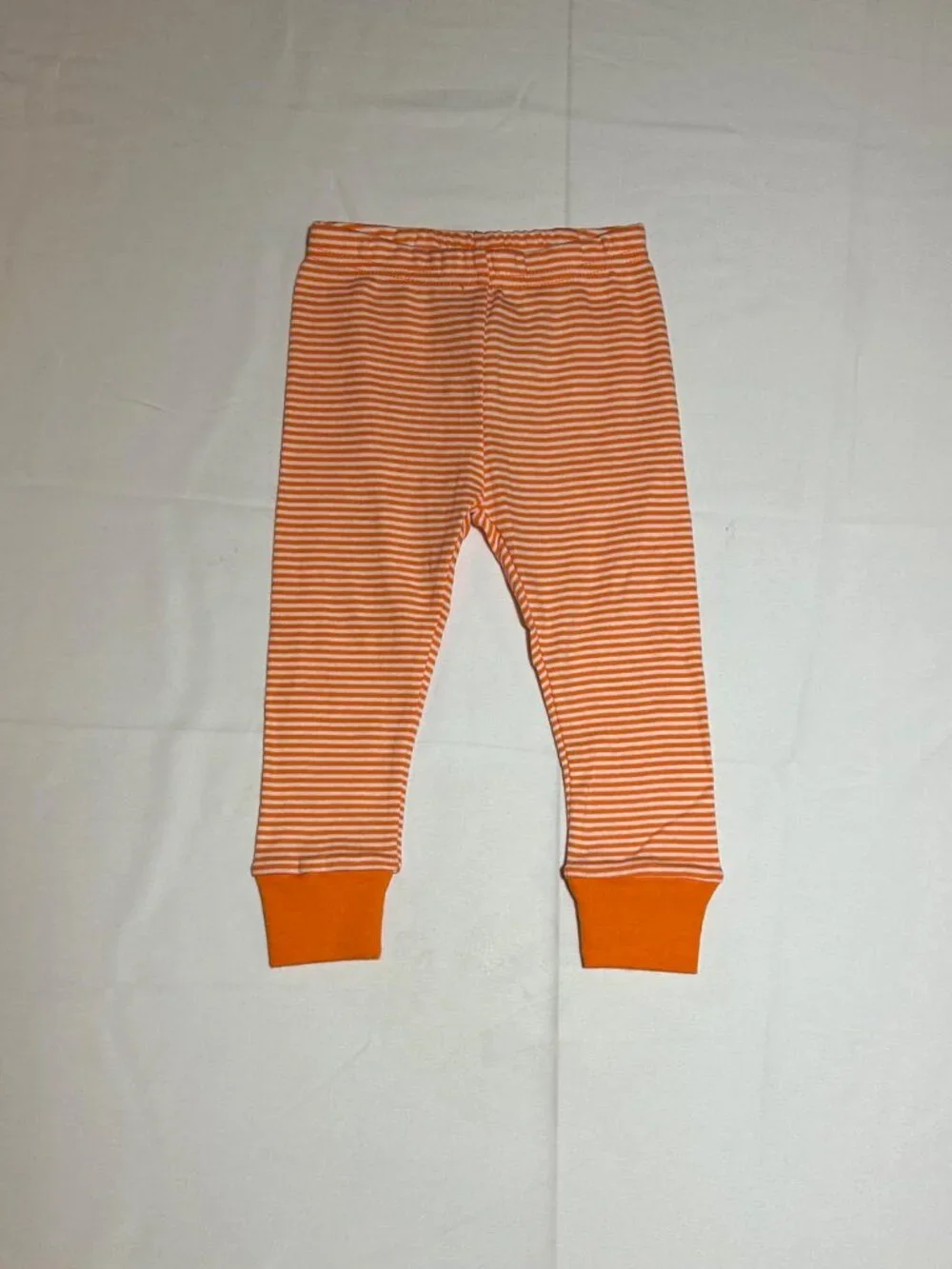 Carter's Girls Halloween Orange White Spooky For Sleep Ghost Pajama Set NWT